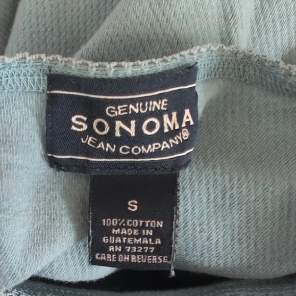 Sonoma Light Blue Green Soft Knit Long Sleeve Top S - Picture 5 of 5